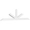 Ekena Millwork Saratoga Architectural Grade PVC Gable Bracket, 96"W x 24"H x 2"D x 4"F, 6/12 Pitch GBP096X24X0204SAR00 - alternate 1